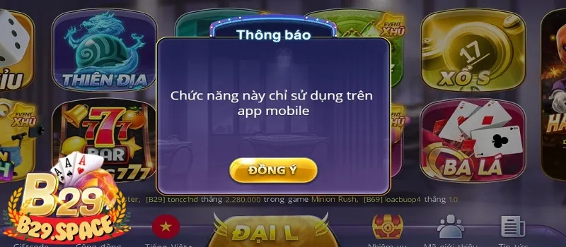 Lợi ích khi thực hiện tải app B29 là gì?