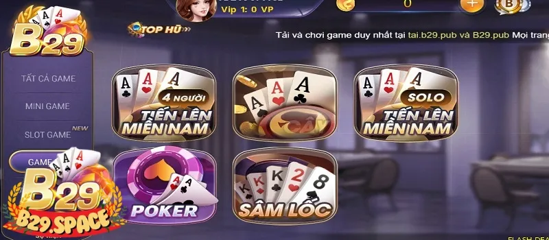 Sơ lược thông tin về kho game bài B29